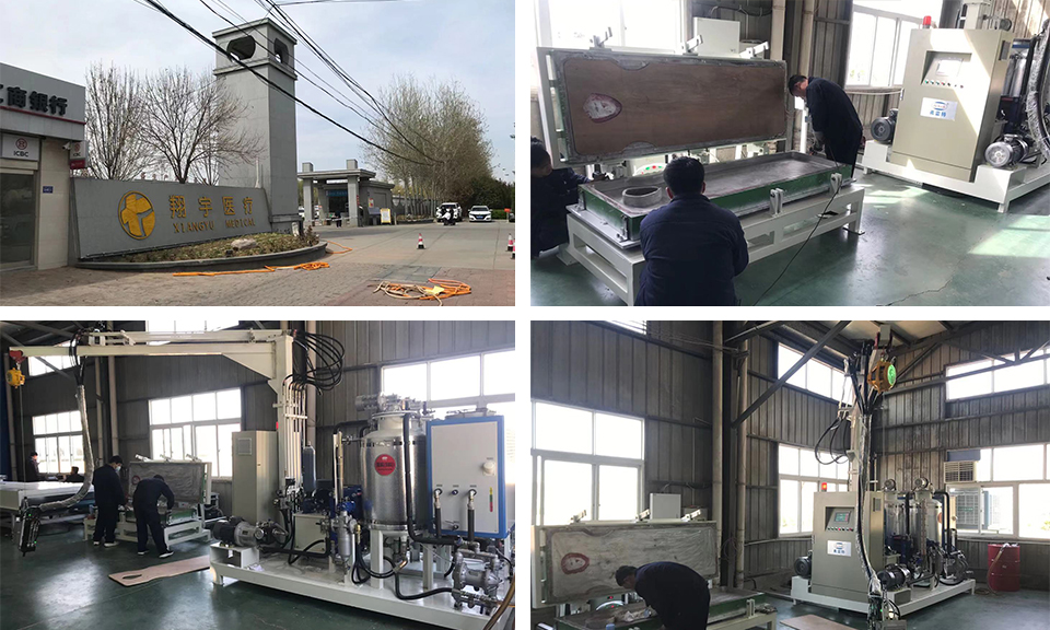 Hebei medical bed polyurethane foaming production equipment