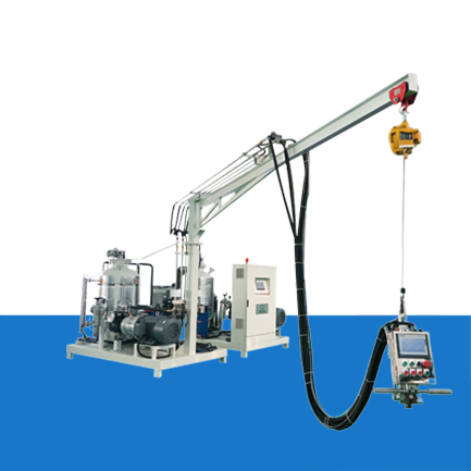 Polyurethane foaming machine for insulated pipeline