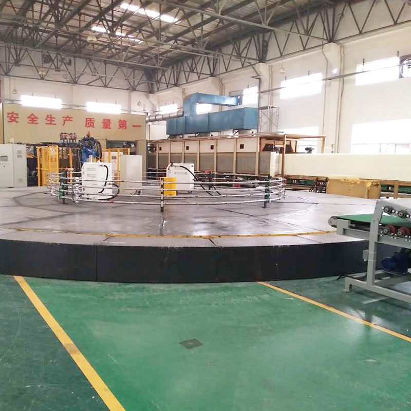 Automatic production line of disc seat cushion foaming
